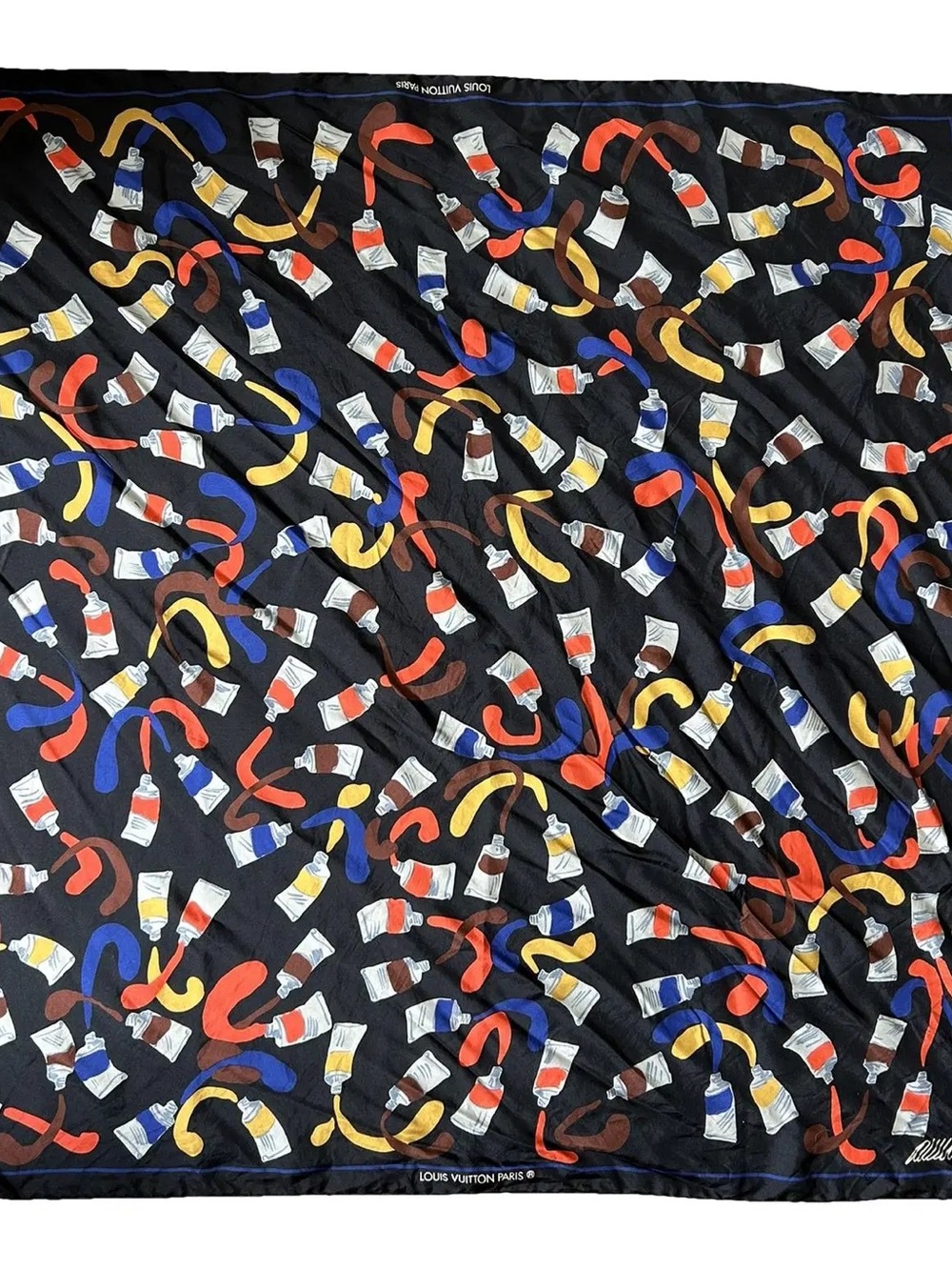 Louis Vuitton Silk Scarf from the 80’s